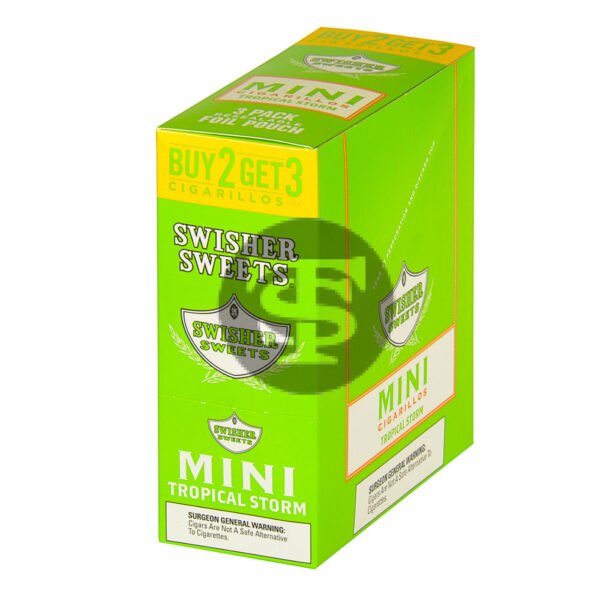 Swisher Sweets Mini Cigarillos 3 for 2 Tropical Storm 15 Pouches of 3