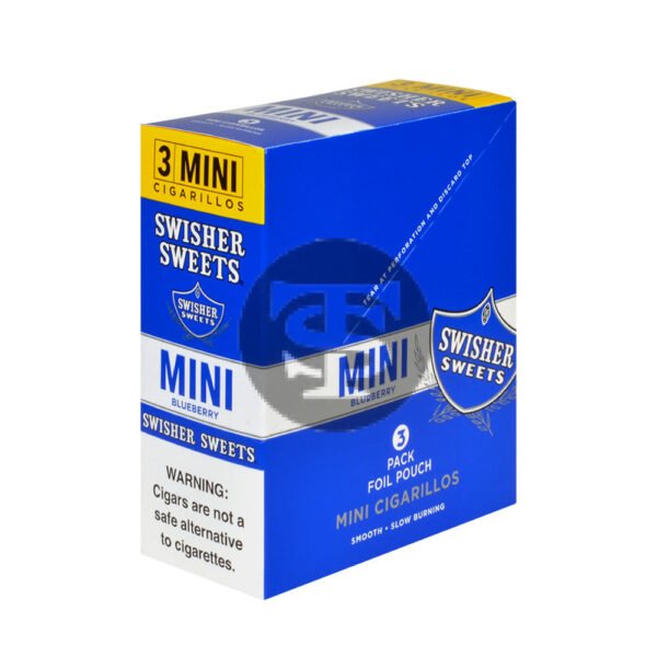 Swisher Sweets Mini Cigarillos Blueberry 15 Pouches of 3
