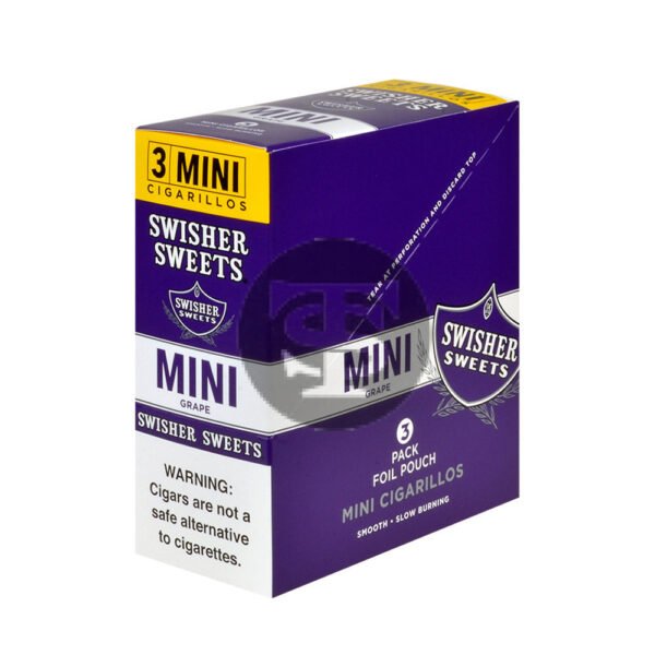 Swisher Sweets Mini Cigarillos Grape 15 Pouches of 3