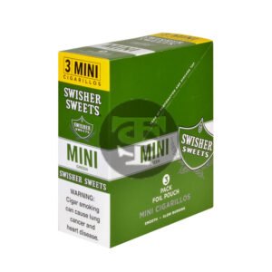 Swisher Sweets Mini Cigarillos Green Sweets 15 Pouches of 3