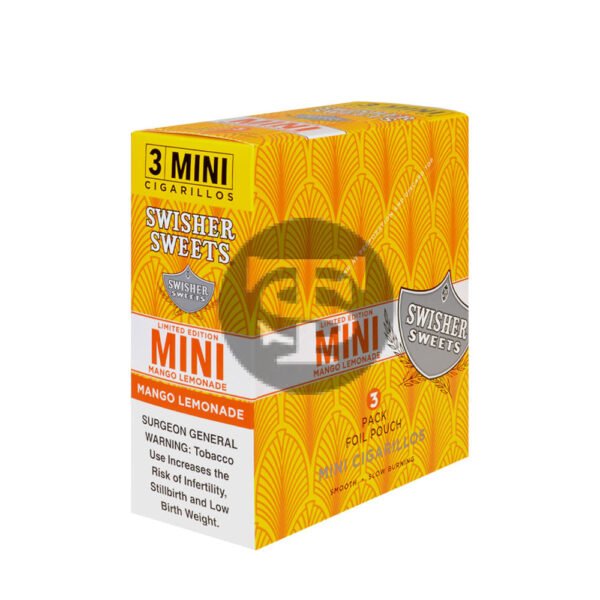 Swisher Sweets Mini Cigarillos Mango Lemonade 15 Pouches of 3