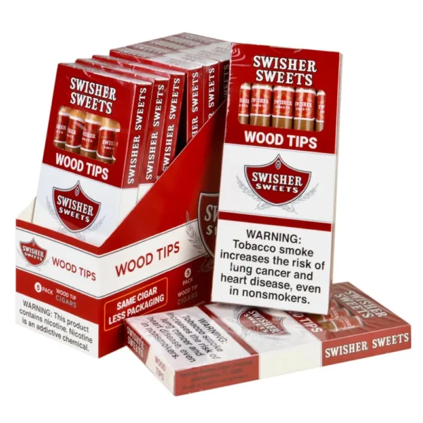 Swisher Sweets Wood Tip Cigarillos 10 Packs of 5