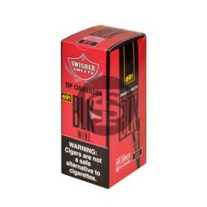 Swisher Sweets Tip Cigarillos BLK Pre Priced 69c Pack of 30 Cigars Wine