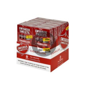 Swisher Sweets Twin Cigarillos 10 Packs of 10 Cigars, 100ct Regular