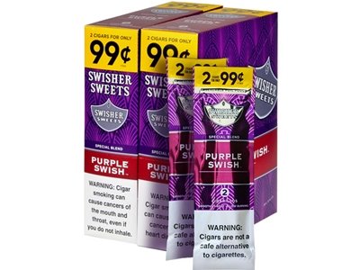 swisher swish purple swish Swisher Sweets Cigarillos 99 Cent Pre Priced 30 Packs of 2 Cigars Purple Swish