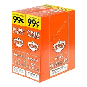thumbnail Swisher Sweets Cigarillos 99 Cent Pre Priced 30 Packs of 2 Cigars Peach